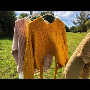 Mustard Crop Sweater